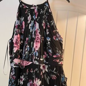 Women's Floral-Print Halter Gown